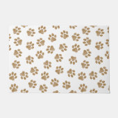 Doodle Paws, Hundepaws, orange Goldpaws Fußmatte (Vorderseite)