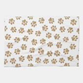 Doodle Paws, Hundepaws, orange Goldpaws Geschirrtuch (Horizontal)