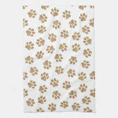 Doodle Paws, Hundepaws, orange Goldpaws Geschirrtuch (Vertikal)