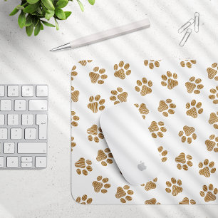 Doodle Paws, Hundepaws, orange Goldpaws Mousepad
