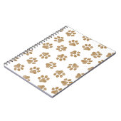 Doodle Paws, Hundepaws, orange Goldpaws Notizblock (Linke Seite)
