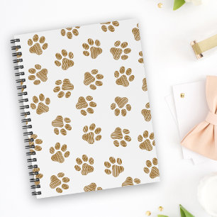 Doodle Paws, Hundepaws, orange Goldpaws Notizblock