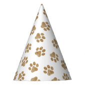 Doodle Paws, Hundepaws, orange Goldpaws Partyhütchen (Vorderseite)