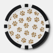 Doodle Paws, Hundepaws, orange Goldpaws Pokerchips (Vorderseite)