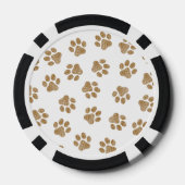 Doodle Paws, Hundepaws, orange Goldpaws Pokerchips (Rückseite)