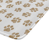 Doodle Paws, Hundepaws, orange Goldpaws Schneidebrett (Ecke)