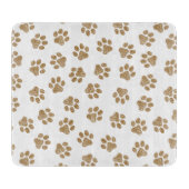 Doodle Paws, Hundepaws, orange Goldpaws Schneidebrett (Vorderseite)