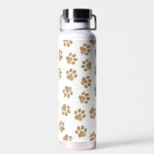 Doodle Paws, Hundepaws, orange Goldpaws Trinkflasche (Rückseite)