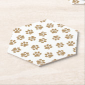 Doodle Paws, Hundepaws, orange Goldpaws Untersetzer (angewinkelt)