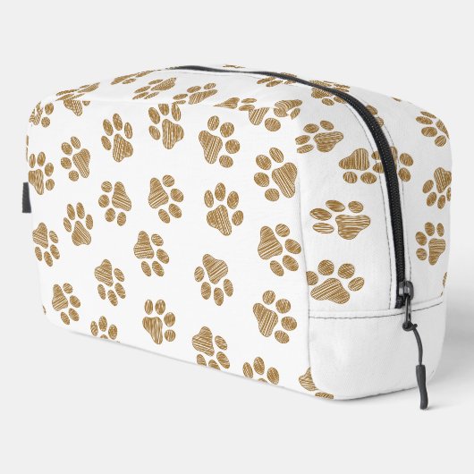 Doodle Paws, Hundepaws, orange Goldpaws Waschbeutel (Rechte Ecke)
