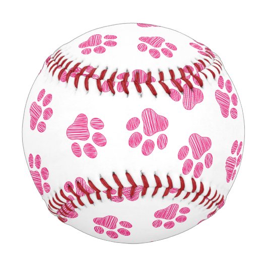 Doodle Paws, Hundepaws, rosa Paws Baseball (Rückseite)