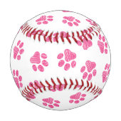 Doodle Paws, Hundepaws, rosa Paws Baseball (Vorderseite)