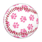 Doodle Paws, Hundepaws, rosa Paws Baseball (Vorderseite Links)