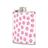 Doodle Paws, Hundepaws, rosa Paws Flachmann (Links)