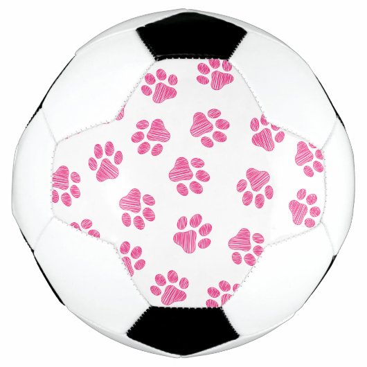 Doodle Paws, Hundepaws, rosa Paws Fußball (Vorderseite)