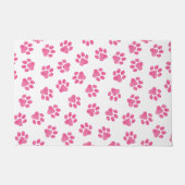 Doodle Paws, Hundepaws, rosa Paws Fußmatte (Vorderseite)