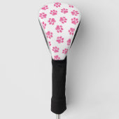 Doodle Paws, Hundepaws, rosa Paws Golf Headcover (Vorderseite)