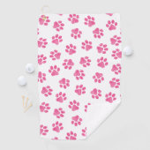 Doodle Paws, Hundepaws, rosa Paws Golfhandtuch (Insitu)