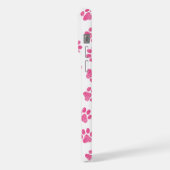 Doodle Paws, Hundepaws, rosa Paws iPhone Hülle (Linke Seite)