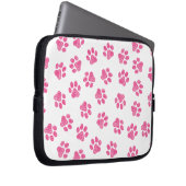 Doodle Paws, Hundepaws, rosa Paws Laptopschutzhülle (Vorne Rechts)