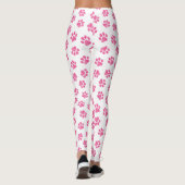 Doodle Paws, Hundepaws, rosa Paws Leggings (Rückseite)