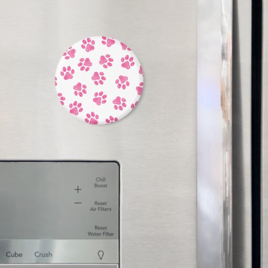 Doodle Paws, Hundepaws, rosa Paws Magnet (In Situ (Kühlschrank))