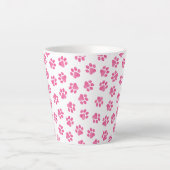 Doodle Paws, Hundepaws, rosa Paws Milchtasse (Vorderseite)