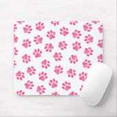 Doodle Paws, Hundepaws, rosa Paws Mousepad (Mit Mouse)