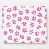 Doodle Paws, Hundepaws, rosa Paws Mousepad (Vorne)