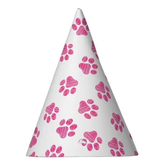 Doodle Paws, Hundepaws, rosa Paws Partyhütchen (Rechts)