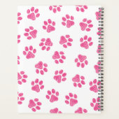 Doodle Paws, Hundepaws, rosa Paws Planer (Rückseite)