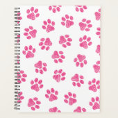 Doodle Paws, Hundepaws, rosa Paws Planer (Vorderseite)