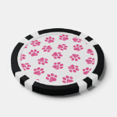 Doodle Paws, Hundepaws, rosa Paws Pokerchips (Einzeln)