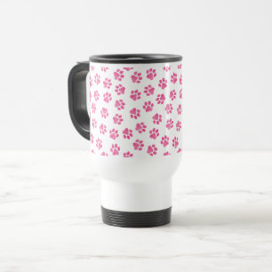 Doodle Paws, Hundepaws, rosa Paws Reisebecher