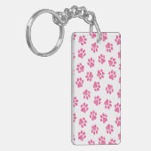Doodle Paws, Hundepaws, rosa Paws Schlüsselanhänger (Vorderseite links)