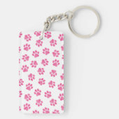 Doodle Paws, Hundepaws, rosa Paws Schlüsselanhänger (Rückseite)