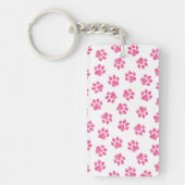 Doodle Paws, Hundepaws, rosa Paws Schlüsselanhänger (Vorderseite)