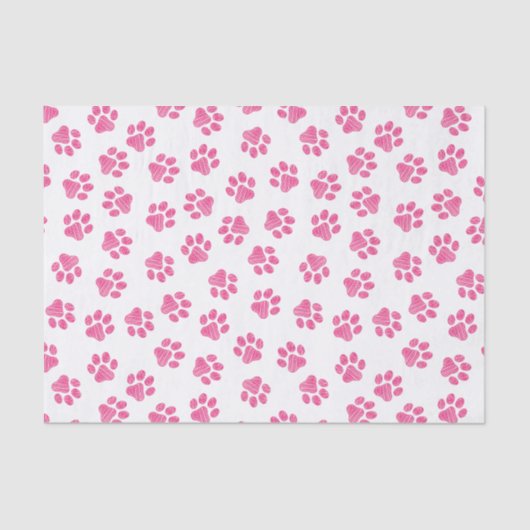 Doodle Paws, Hundepaws, rosa Paws Seidenpapier (Vorderseite)