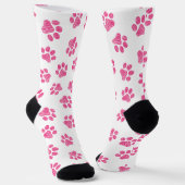 Doodle Paws, Hundepaws, rosa Paws Socken (Gewinkelt)