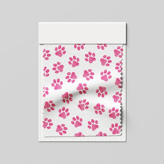 Doodle Paws, Hundepaws, rosa Paws Stoff