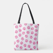 Doodle Paws, Hundepaws, rosa Paws Tasche (Rückseite)