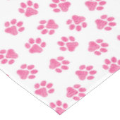Doodle Paws, Hundepaws, rosa Paws Tischdecke (Schrägansicht)