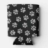 Doodle Paws, Hundepfähle, weiße Pasten Dosenkühler (Rückseite)