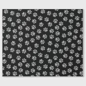 Doodle Paws, Hundepfähle, weiße Pasten Geschenkpapier (Flach)