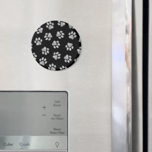 Doodle Paws, Hundepfähle, weiße Pasten Magnet
