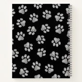 Doodle Paws, Hundepfähle, weiße Pasten Notizblock (Rückseite)