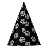 Doodle Paws, Hundepfähle, weiße Pasten Partyhütchen (Rückseite)