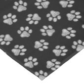 Doodle Paws, Hundepfähle, weiße Pasten Tischdecke (Schrägansicht)