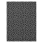 Doodle Paws, Hundepfähle, weiße Pasten Tischdecke (Vorderseite)