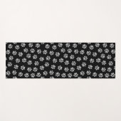 Doodle Paws, Hundepfähle, weiße Pasten Yogamatte (Vorderseite (Horizontal))